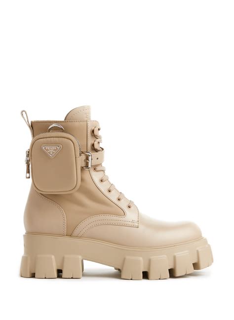 prada women's monolith boots|prada monolith combat boots.